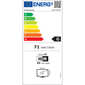 LG Smart TV 50UA73003LA Seria UA73 126cm 4K UHD HDR