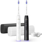 Philips Sonicare Set 2x Periute de dinti electrice Seria 6500 HX7419/01 Alb & Negru