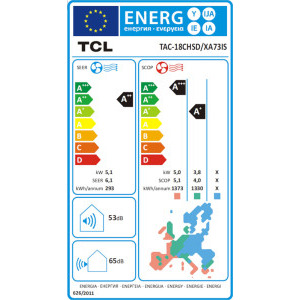 TCL Elite TAC-18CHSD/XA73IS, 18000 BTU, Clasa A++/A+, Wi-Fi, Inverter