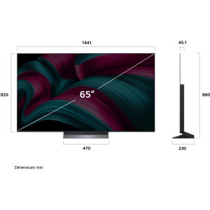 LG Smart TV OLED65C52LA Seria evo AI C5 164cm 4K UHD HDR