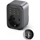Incarcator retea Ugreen CD314, 1x USB-C, 2x USB, 1x Schuko, Quick Charge 30 W, Grey