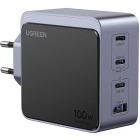 Incarcator retea Ugreen X565, 3x USB-C, 1x USB, Quick Charge 100 W, GaN, Grey