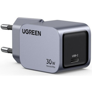Incarcator retea Ugreen X703, 1x USB-C, Quick Charge 30 W, GaN, Grey