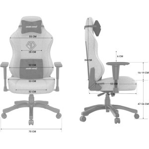 Anda Seat Phantom 3 L Gri inchis