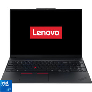 Laptop Lenovo 16 ThinkPad E16 Gen 3, WUXGA IPS, Procesor Intel® Core™ 7 240H (24M Cache, up to 5.20 GHz), 32GB DDR5, 1TB SSD, Intel Graphics, No OS, Black