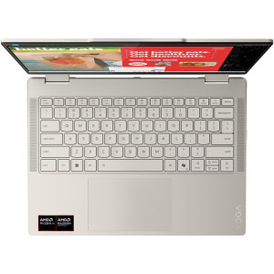 Lenovo 14'' Yoga 7 2-in-1 14AKP10, 2.8K OLED 120Hz Touch, Procesor AMD Ryzen™ Al 7 350 (16M Cache, up to 5.0 GHz), 32GB LPDDR5X, 1TB SSD, AMD Radeon 860M, Win 11 Home, Seashell, 3Yr Onsite Premium Care