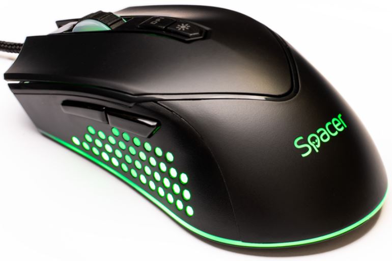 Mouse Gaming Spacer Alien Nova Black