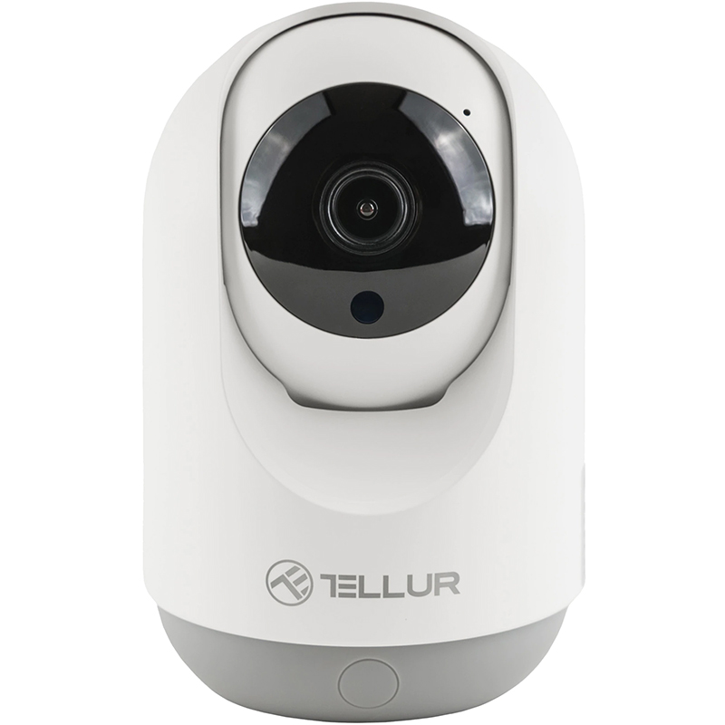 Camera supraveghere Tellur WiFi Smart, 3MP, UltraHD, Autotracking, PTZ, Alb