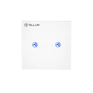 Tellur Intrerupator WiFi Smart, SS2N, 2 porturi, 1800W, 10A