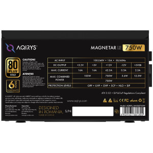 AQIRYS Magnetar LE, 80+ Gold, Cybenetics Gold, 750W