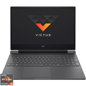 HP Gaming 15.6'' Victus 15-fb0010nq, FHD IPS, Procesor AMD Ryzen™ 5 5600H (16M Cache, up to 4.2 GHz), 16GB DDR4, 512GB SSD, GeForce RTX 3050 Ti 4GB, Free DOS, Mica Silver
