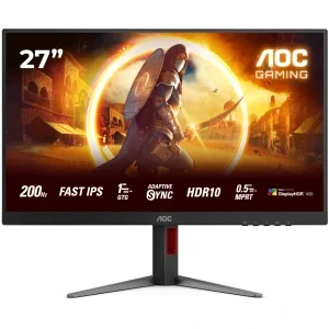 Monitor LED AOC Gaming AGON 27G4HA 27 inch FHD IPS 0.5 ms 200 Hz HDR G-Sync Compatible