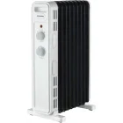 Heinner Calorifer electric HOH-M11WH-BK, 2000 W, 9 elementi, Cu ulei, 3 trepte, Termostat ajustabil, Alb/Negru