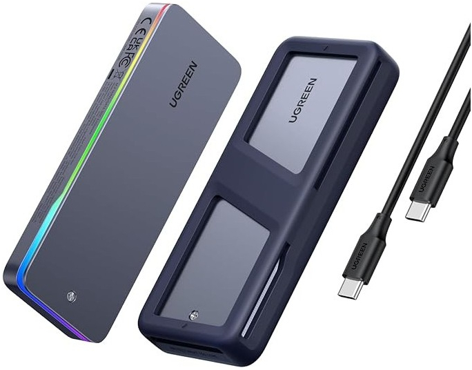 Rack Ugreen CM777 USB-C 3.2 Gen 2 RGB Black/Grey