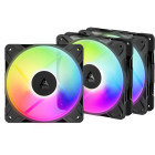 Ventilator ARCTIC AC P12 Pro Reverse ARGB 120mm Black Three Fan Pack
