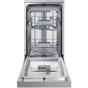 Samsung DW50DG450FSRLE, Slim, 10 seturi, 6 programe, Clasa D, Auto Open Door, Aqua Stop, 45 cm, Inox