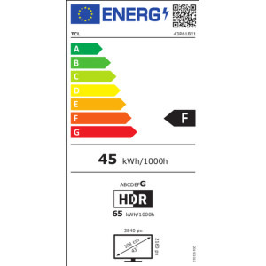 TCL Smart TV 43P61B Seria P61B 108cm 4K UHD HDR