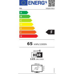 TCL Smart TV 50QLED780 Seria QLED780 126cm 4K UHD HDR