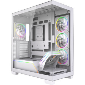 Gaming GREUCEANU Ultra Alb, Intel Core Ultra 7 265KF 3.9GHz, 32GB DDR5, 2TB SSD, RTX 5070 Ti 16GB GDDR7, Iluminare RGB, Windows 11 Home (Game Ready)
