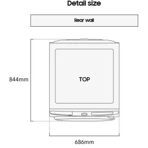 Samsung DV16DG8600BVU4, Pompa de caldura, 16 kg, Clasa C, Hygiene Care+, Pet Care, AI Dry, AI Control, AI Energy Mode, SmartThings, Iluminare interioara, Negru