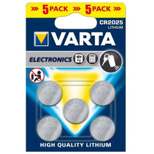 Varta CR2025, 5 buc blister
