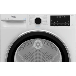 Beko B3T40239W EU, Pompa de caldura, 10 kg, Clasa C, ProSmart Inverter, EcoGentle, SteamCure, HomeWhiz, Iluminare interioara, Alb