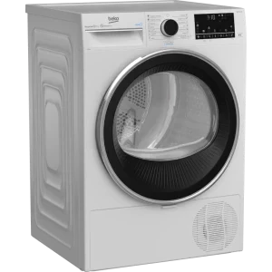 Beko B3T40239W EU, Pompa de caldura, 10 kg, Clasa C, ProSmart Inverter, EcoGentle, SteamCure, HomeWhiz, Iluminare interioara, Alb