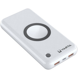 Varta Energy Wireless 15000 mAh, 1x USB-C, 2x USB, 18W, White cu tehnologie QC/PD