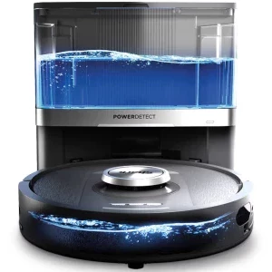 Aspirator robot Shark PowerDetect NeverTouch RV2800YEEU, Li-Ion 14.8 V, 0.3 L + 2L, Negru