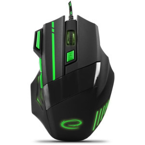 Mouse Gaming Esperanza Wolf EGM201G Black/Green