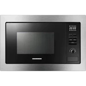 Cuptor cu microunde Heinner HMW-MDBI25GDIX, 25 L, 900 W, Grill, Inox/Negru