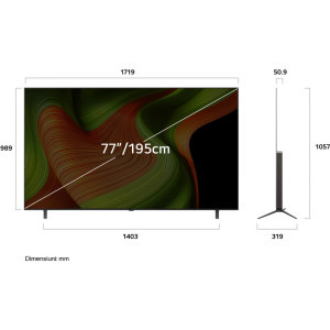 LG Smart TV OLED77B53LA Seria AI B5 195cm 4K UHD HDR