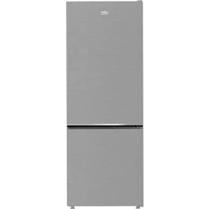 Combina frigorifica Beko B3RCNE564HXB, 490 L, Clasa E, No Frost, HarvestFresh, AeroFlow, Control electronic, 192 cm, Metal Look