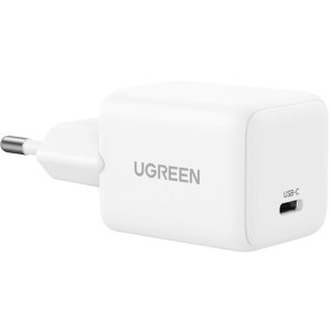 Incarcator retea Ugreen X513, 1x USB-C, Quick Charge 30 W, GaN, White