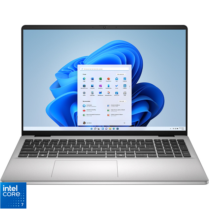 Laptop DELL 16'' DC16251, FHD+, Procesor Intel® Core™ 7 150U (12M Cache, up to 5.40 GHz), 16GB DDR5, 1TB SSD, GeForce MX570A 2GB, Win 11 Pro, Platinum Silver, 3Yr BOS