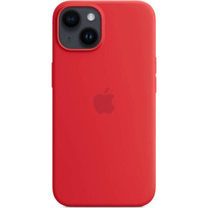 Apple Protectie pentru spate, material silicon, cu MagSafe pentru iPhone 14 Plus, culoarea Red
