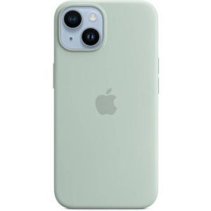 Apple Protectie pentru spate, material silicon, cu MagSafe pentru iPhone 14 Plus, culoarea Succulent