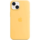 Apple Protectie pentru spate, material silicon, cu MagSafe pentru iPhone 14 Plus, culoarea Sunglow