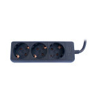 Priza/prelungitor TED 3x Schuko, 5m, negru