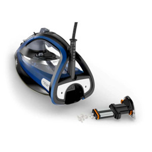 Tefal Fier de calcat Ultimate Pure FV9848E0, 3200W, Jet de abur 260g/min, Functie anticalcar, Negru/Albastru