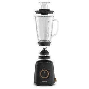 Tefal Blender Eco Respect BL46EN38, 800W, buton variabil pentru viteza, 1.25L, negru