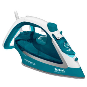 Tefal Fier de calcat FV5737E0 EasyGliss Plus, 2500W, talpa Durilium Airglide, auto-off, turcoaz, 45g/min