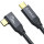 Cablu de date / adaptor Orico CL32, USB-C Male la USB-C unghi 90° 1 m, Black