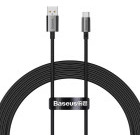 Cablu de date / adaptor Baseus Superior 100W, USB Male la USB-C Male, 2 m, Black, amperaj maxim suportat 6A