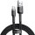 Cablu de date / adaptor Baseus Cafule CATKLF-AG1, USB Male la USB-C Male, 0.5 m, Black, amperaj maxim suportat 3A