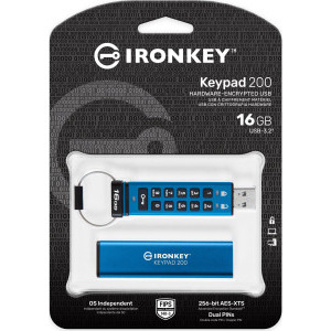 Kingston IronKey Keypad 200 16GB USB 3.0