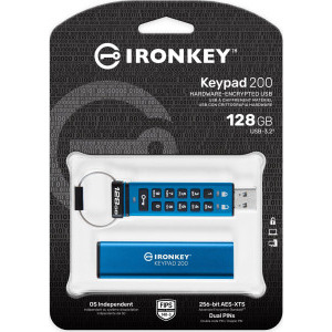 Kingston IronKey Keypad 200 128GB USB 3.0