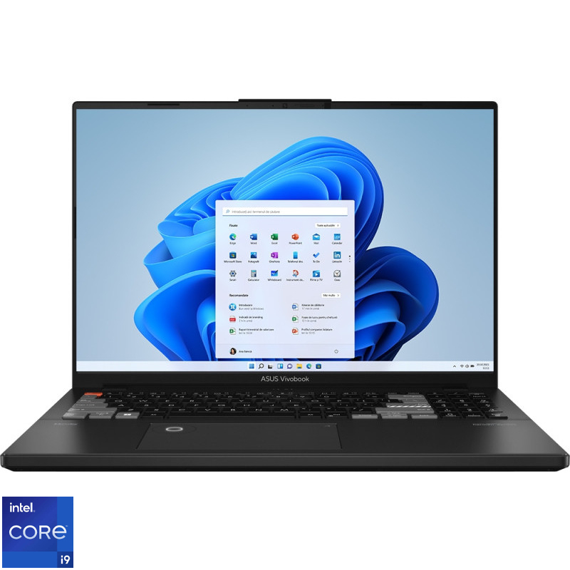 Laptop ASUS 16'' Vivobook Pro 16X OLED K6604JV, 3.2K 120Hz, Procesor  Intel® Core™ i9-13980HX (36M Cache, up to 5.60 GHz), 32GB DDR5, 1TB SSD, GeForce RTX 4060 8GB, Win 11 Pro, 0°Black, 3Yr
