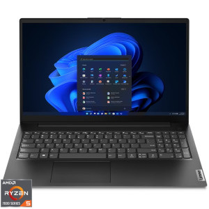 Laptop Lenovo 15.6 V15 G4 AMN, FHD, Procesor AMD Ryzen™ 5 7520U (4M Cache, up to 4.3 GHz), 16GB LPDDR5, 512GB SSD, AMD Radeon 610M, Win 11 Pro, Business Black