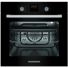 Cuptor incorporabil Heinner HBO-S569LDTGC-GBK, Electric, 56 L, Multifunctional, 9 functii, Grill, Display, Clasa A, Sticla neagra